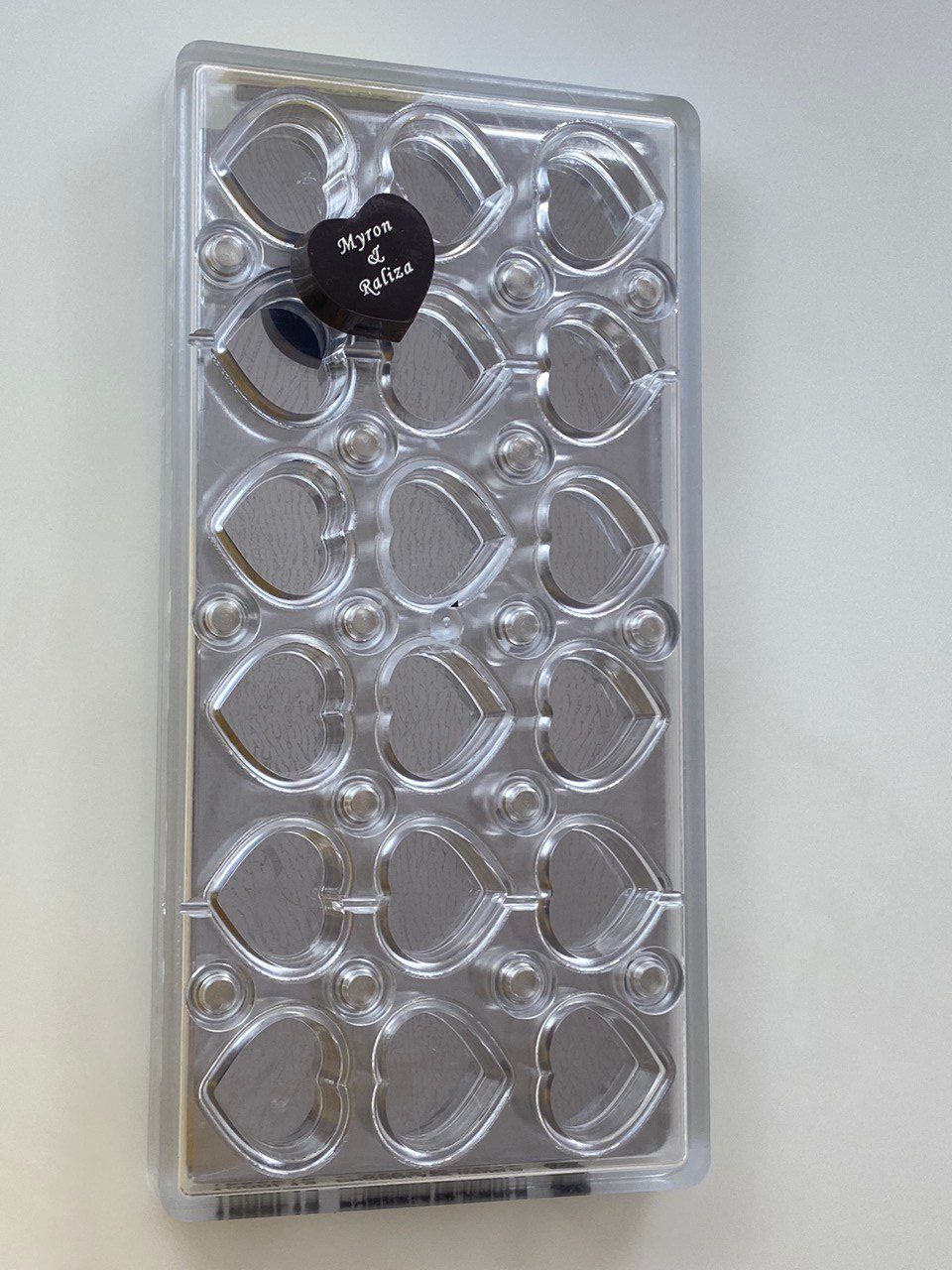 MMV 013 Heart Magnetic Mould 30 x 32 MM + Logo Sheet Set